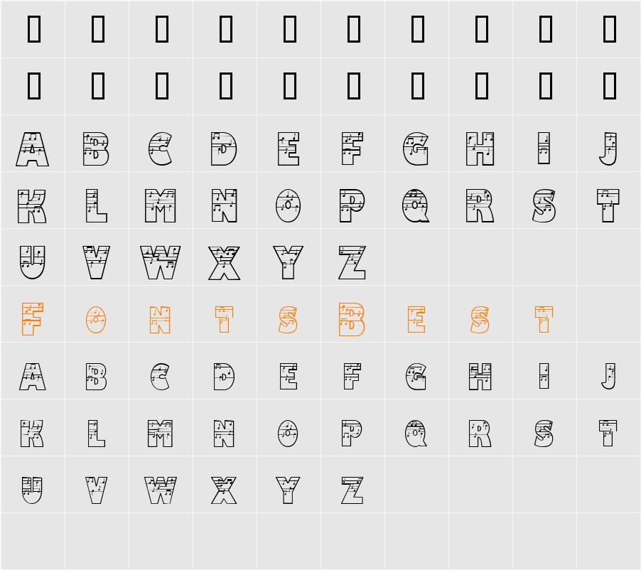 JI-Honcho Character Map