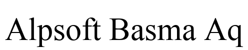 Alpsoft Basma Aq Font Image