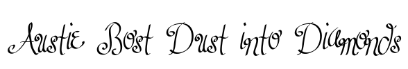 Austie Bost Dust into Diamonds Font Image