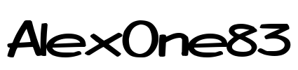 AlexOne83 Font Image