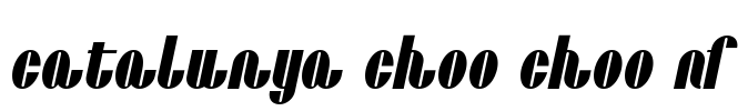 Catalunya Choo Choo NF Font Image