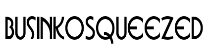 BusinkoSqueezed Font Image