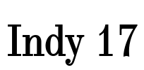 Indy 17 Font Image