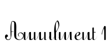 Annulment 1 Font Image