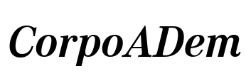 CorpoADem Font Image