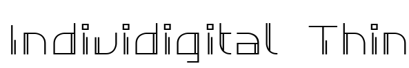 Individigital Thin Font Image