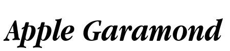 Apple Garamond Font Image