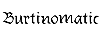 Burtinomatic Font Image