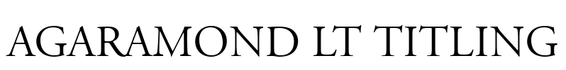 AGaramond LT Titling Font Image