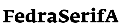 FedraSerifA Font Image