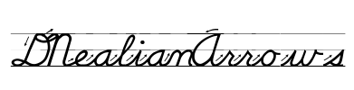 DNealianArrows Font Image