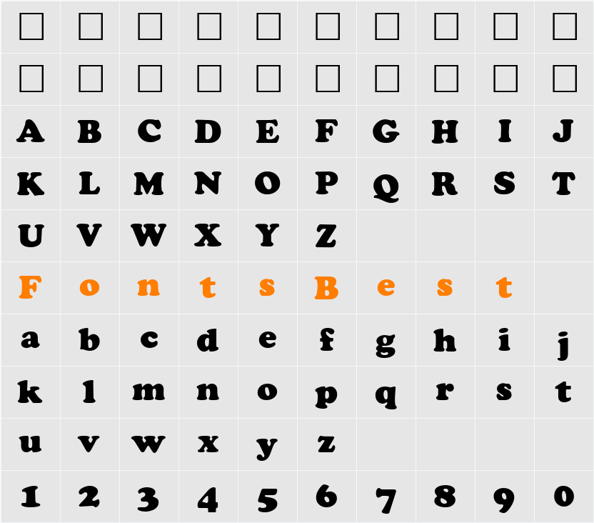 Cookie Character Map