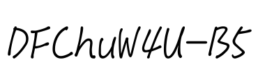 DFChuW4U-B5 Font Image