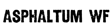 Asphaltum WF Font Image