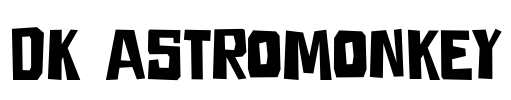 DK Astromonkey Font Image