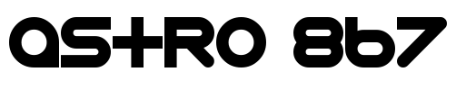 Astro 867 Font Image