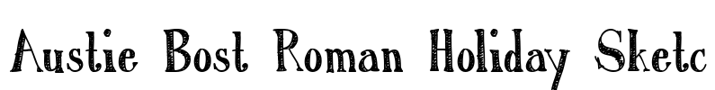 Austie Bost Roman Holiday Sketc Font Image