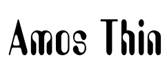 Amos Thin Font Image