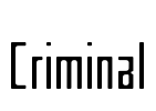 Criminal Font Image