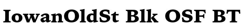 IowanOldSt Blk OSF BT Font Image