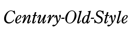 Century-Old-Style Font Image