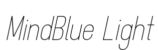 MindBlue Light Font Image