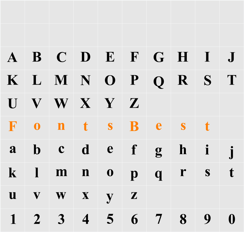 ALKATIP Gezit Tom Character Map