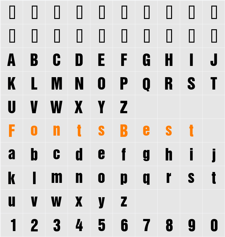 ContextInseratSSi Character Map