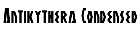 Antikythera Condensed Font Image