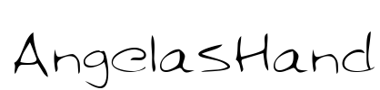 AngelasHand Font Image