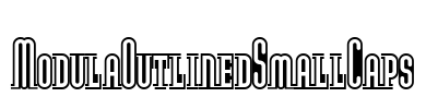 ModulaOutlinedSmallCaps Font Image