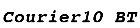 Courier10 BT Font Image