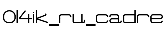 Ol4ik_ru_cadre Font Image