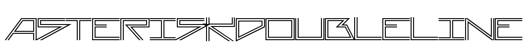 AsteriskDoubleLine Font Image