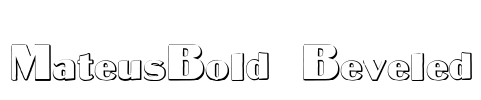 MateusBold Beveled