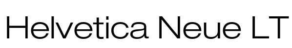 Helvetica Neue LT Font Image