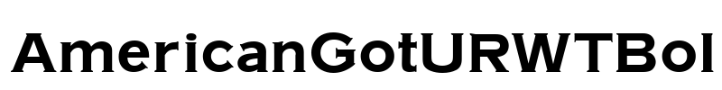 AmericanGotURWTBol Font Image