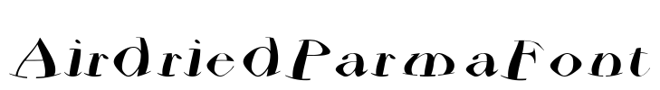 AirdriedParmaFont Font Image