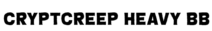 CryptCreep Heavy BB Font Image