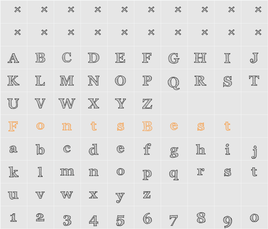 Archistico Character Map