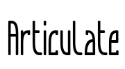 Articulate Font Image