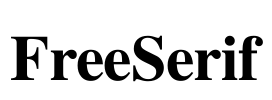 FreeSerif Font Image