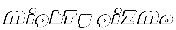 Mighty Gizmo Font Image