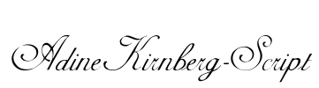 AdineKirnberg-Script Font Image