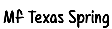 Mf Texas Spring Font Image