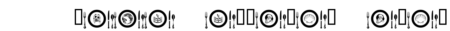 AL Place Settings Dings Font Image