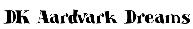 DK Aardvark Dreams Font Image