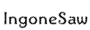 IngoneSaw Font Image