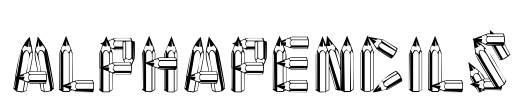 AlphaPencils Font Image