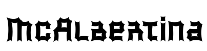 McAlbertina Font Image